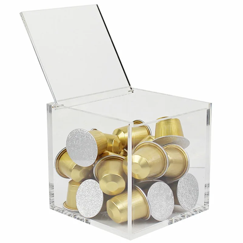 Acrylic Coffee Storage Box Transparent Coffee Pod Holder Dustproof Case with Lid for nespresso Capsules Coffee Organizer Box
Acrylic Coffee Storage Box Transparent Coffee Pod Holder Dustproof Case with Lid for nespresso Capsules Coffee Organizer Box