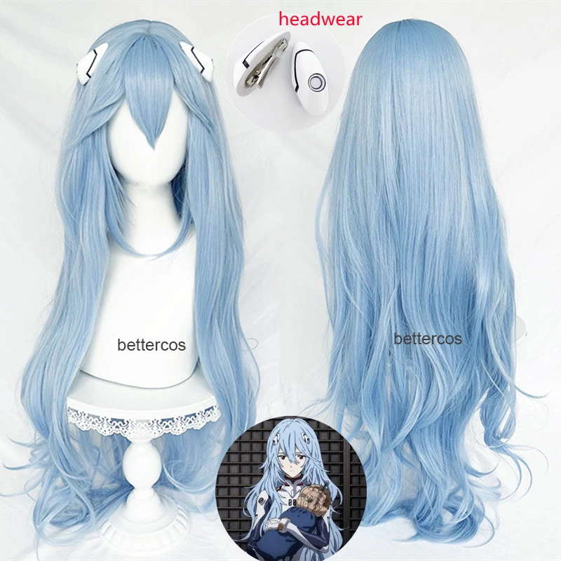 Anime EVA 100cm Long Ayanami Rei Cosplay Wig Cyan Blue Curly High Quality Hair Heat Resistant Wigs + Wig Cap
Anime EVA 100cm Long Ayanami Rei Cosplay Wig Cyan Blue Curly High Quality Hair Heat Resistant Wigs + Wig Cap