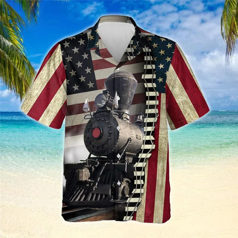 Train American Flag Shirts 3d Hd Print Men Clothes Summer Men's Shirts Street Male Shirt Cotton Breathable Men Clothes
Train American Flag Shirts 3d Hd Print Men Clothes Summer Men's Shirts Street Male Shirt Cotton Breathable Men Clothes