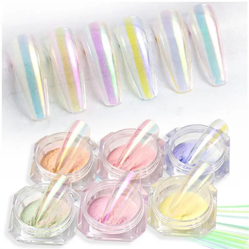 Aurora Transparent Nail Powder Dust Glitter Shiny Chameleon Pigment Mermaid Mirror Chrome Nail Art Decoration Supplies
Aurora Transparent Nail Powder Dust Glitter Shiny Chameleon Pigment Mermaid Mirror Chrome Nail Art Decoration Supplies