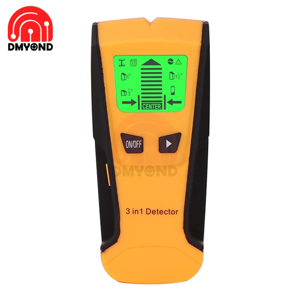 3 in 1 LCD Display Multifunctional Wall Detector Metal Detector Find Wooden Pin Metal Cable Detector Wall Scanner wit AC Warning
3 in 1 LCD Display Multifunctional Wall Detector Metal Detector Find Wooden Pin Metal Cable Detector Wall Scanner wit AC Warning