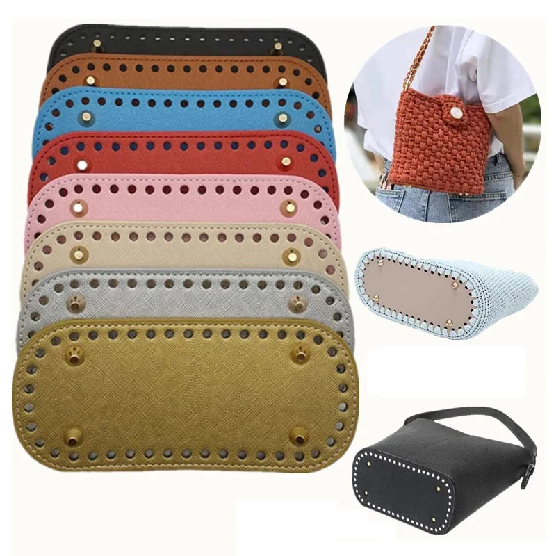 Oval Long Bottom for Knitted Bag Pu Leather Bag Accessories Wear-Resistant Handmade Bottom with Holes DIY Crochet Bags Bottoms
Oval Long Bottom for Knitted Bag Pu Leather Bag Accessories Wear-Resistant Handmade Bottom with Holes DIY Crochet Bags Bottoms