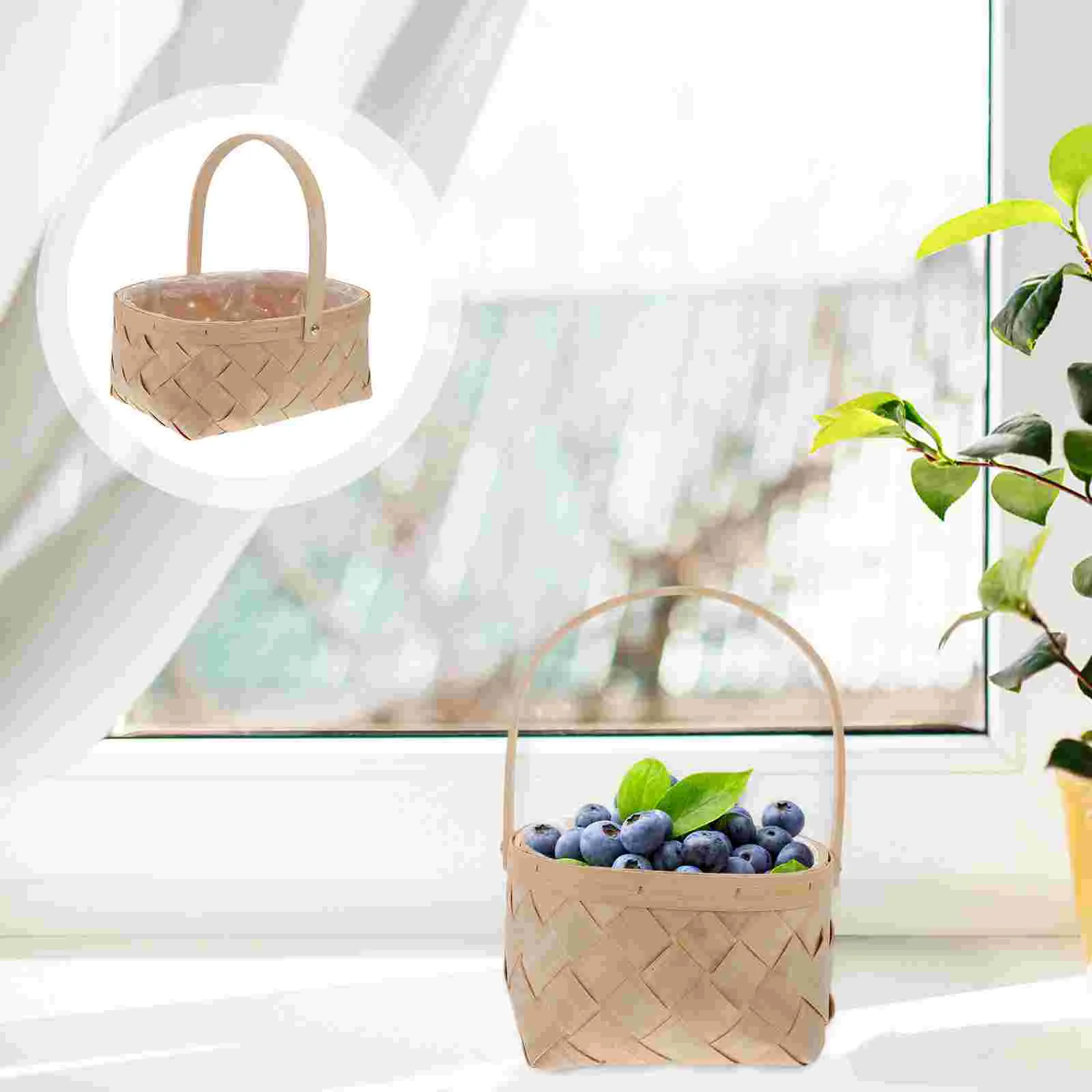 Basket Storage Wovenwicker Handle Rattan Container Wooden Baskets Picnic Portable Flower Houseware Easter Smallfruit Handles
Basket Storage Wovenwicker Handle Rattan Container Wooden Baskets Picnic Portable Flower Houseware Easter Smallfruit Handles