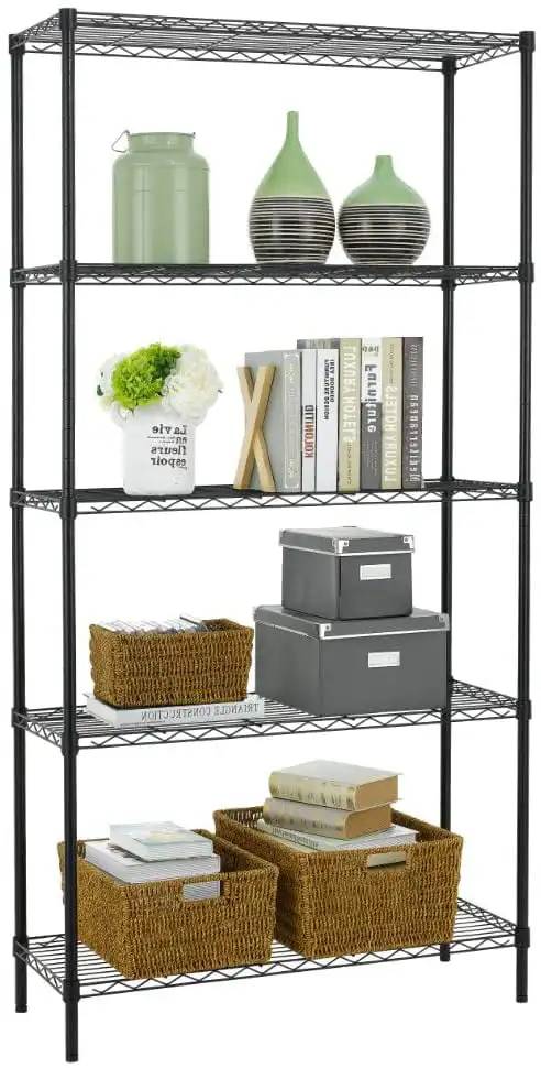 Tier Wire Shelving Unit 1250lb Capacity Black
Tier Wire Shelving Unit 1250lb Capacity Black