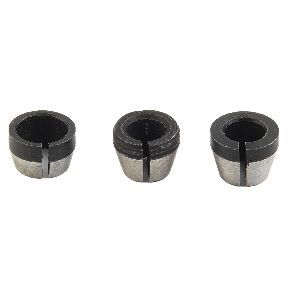 3pc Collet 6mm 6.35mm 8mm Carbon Steel Collet Chuck Adapter Engraving Trimming Machine Electric Router Milling Cutter Accessory
3pc Collet 6mm 6.35mm 8mm Carbon Steel Collet Chuck Adapter Engraving Trimming Machine Electric Router Milling Cutter Accessory