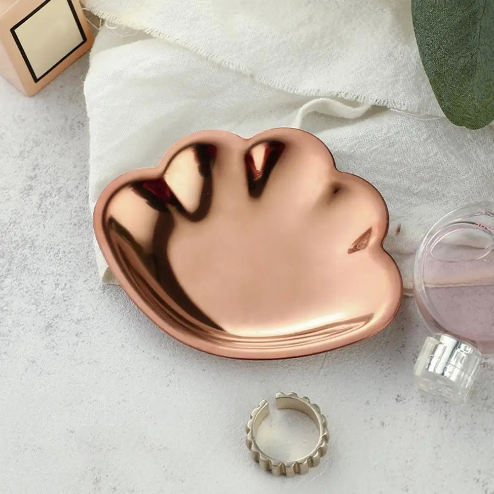 Jewelry Tray Stylish Shell Shape Jewelry Tray Durable Stainless Steel Holder for Women Girls Multifunctional Cosmetic Heavy Duty
Jewelry Tray Stylish Shell Shape Jewelry Tray Durable Stainless Steel Holder for Women Girls Multifunctional Cosmetic Heavy Duty