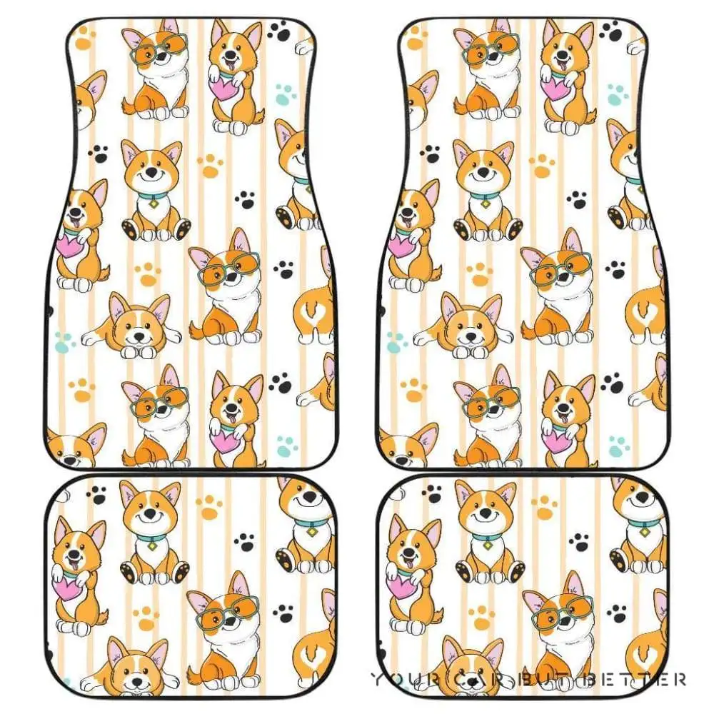 Corgi Car Floor Mats Set Floor Carpets 4PCS No Slip Waterproof Car Mats Auto Accessories
Corgi Car Floor Mats Set Floor Carpets 4PCS No Slip Waterproof Car Mats Auto Accessories