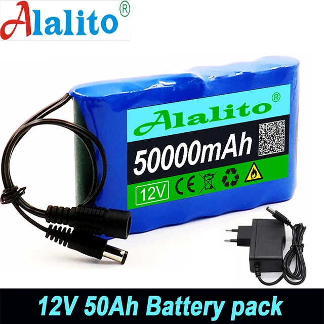 NEW Portable Super 12V 50000mah Battery Rechargeable Lithium Ion Battery Pack Capacity DC 12.6v 50Ah CCTV Cam Monitor + Charger
NEW Portable Super 12V 50000mah Battery Rechargeable Lithium Ion Battery Pack Capacity DC 12.6v 50Ah CCTV Cam Monitor + Charger