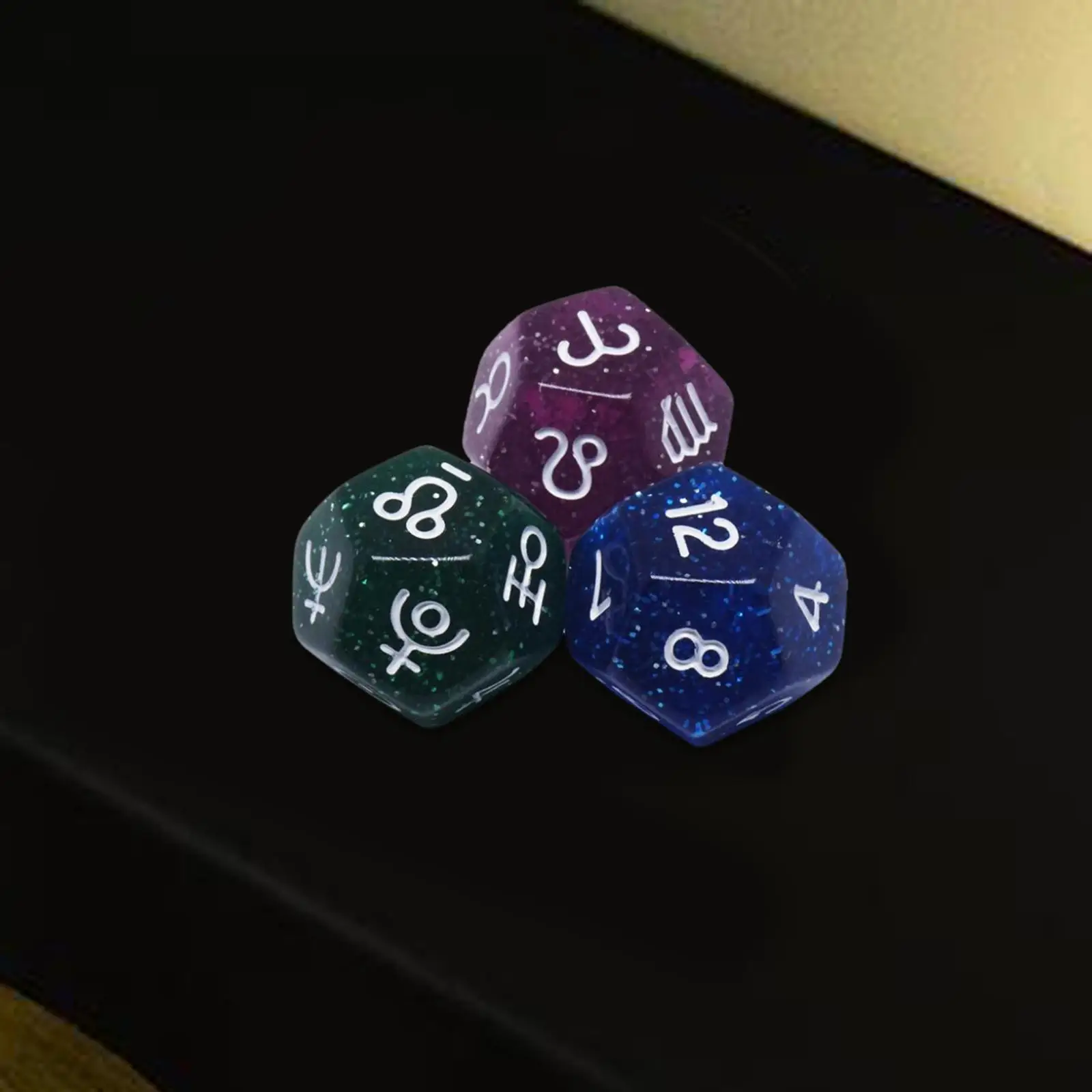 3Pcs Astrological Dice, 12 Sided Polyhedral Dice, Astrology Card Constellation Dice Set
3Pcs Astrological Dice, 12 Sided Polyhedral Dice, Astrology Card Constellation Dice Set