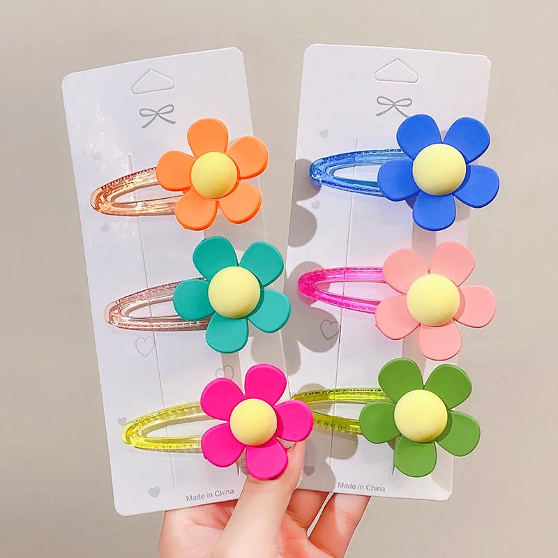 2023 Spring Summer Korean Solid Color Flower Hair Clips For Girl Kids Cute Kawaii Plastic Fancy Hairpin Fashion Accessories
2023 Spring Summer Korean Solid Color Flower Hair Clips For Girl Kids Cute Kawaii Plastic Fancy Hairpin Fashion Accessories