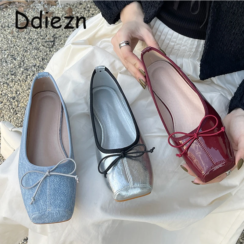 Ballet Shoes For Women 2024 Spring Summer Shallow Slip On Footwear New Fashion Casual Bowtie Ladies Ballerina Flat Shoes
Ballet Shoes For Women 2024 Spring Summer Shallow Slip On Footwear New Fashion Casual Bowtie Ladies Ballerina Flat Shoes