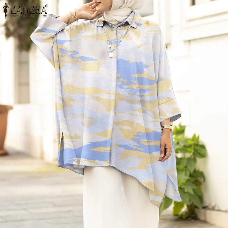ZANZEA Women Bohemian Long Sleeve Muslim Abaya Blouse Vintage Loose Tunic Tops Casual Spring Tie-dyed Shirt Islamic Clothing
ZANZEA Women Bohemian Long Sleeve Muslim Abaya Blouse Vintage Loose Tunic Tops Casual Spring Tie-dyed Shirt Islamic Clothing