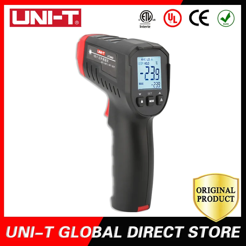 

UNI-T Infrared Thermometer Industrial digital display temperature measuring gun UT306C/UT306S electronic thermometer