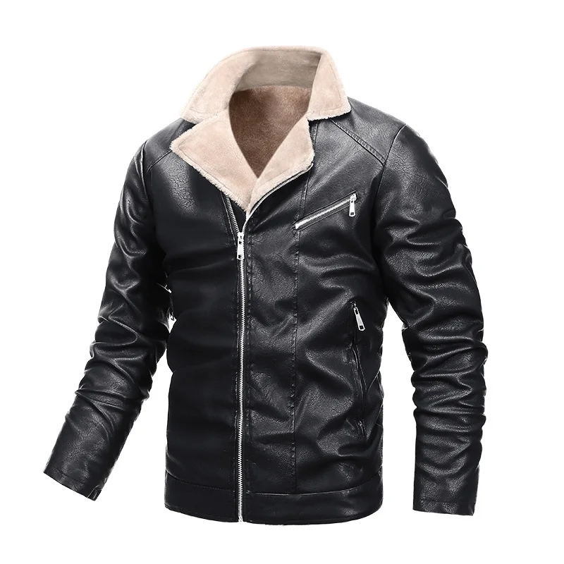 Autumn Winter PU Leather Jacket Men Fashion Velvet Fur Keep Warm Windproof Motorcycle Jacket Big Size M-5XL Faux Leather Coat
Autumn Winter PU Leather Jacket Men Fashion Velvet Fur Keep Warm Windproof Motorcycle Jacket Big Size M-5XL Faux Leather Coat