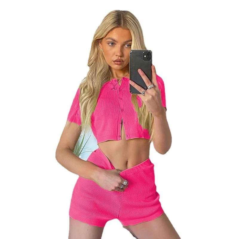2022 Spring And Summer Home Suit New Home Clothes Women's Sports Leisure Suit Elastic Two Piece Set
2022 Spring And Summer Home Suit New Home Clothes Women's Sports Leisure Suit Elastic Two Piece Set