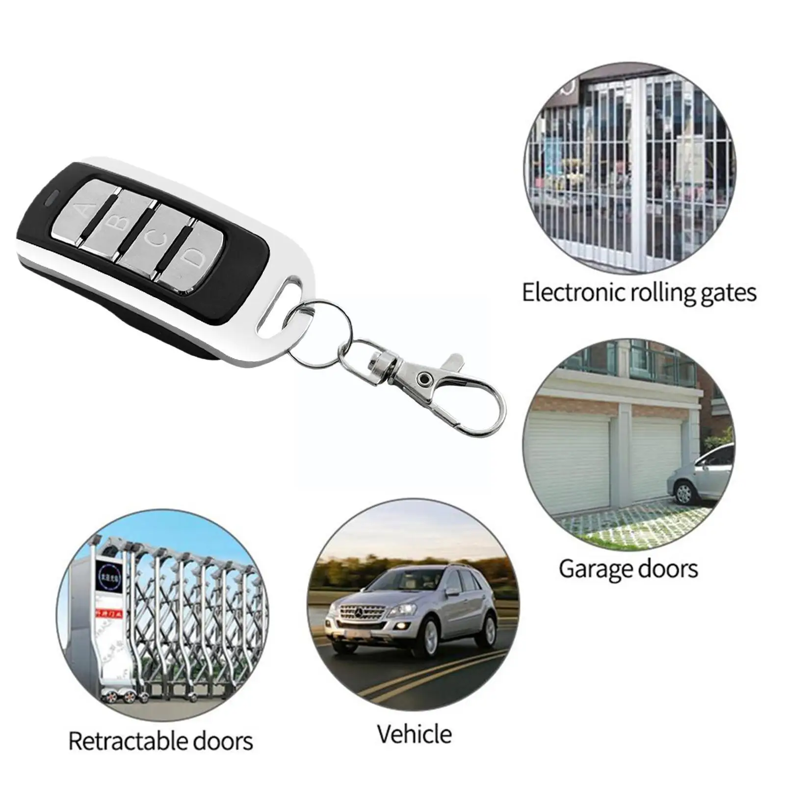 

Automatic Door Remote Control AUTO SCAN Multi Frequency 433.92MHz 280-868MHZ Multi Duplicate Open Fixed Gate Code Rolling B D3Z7