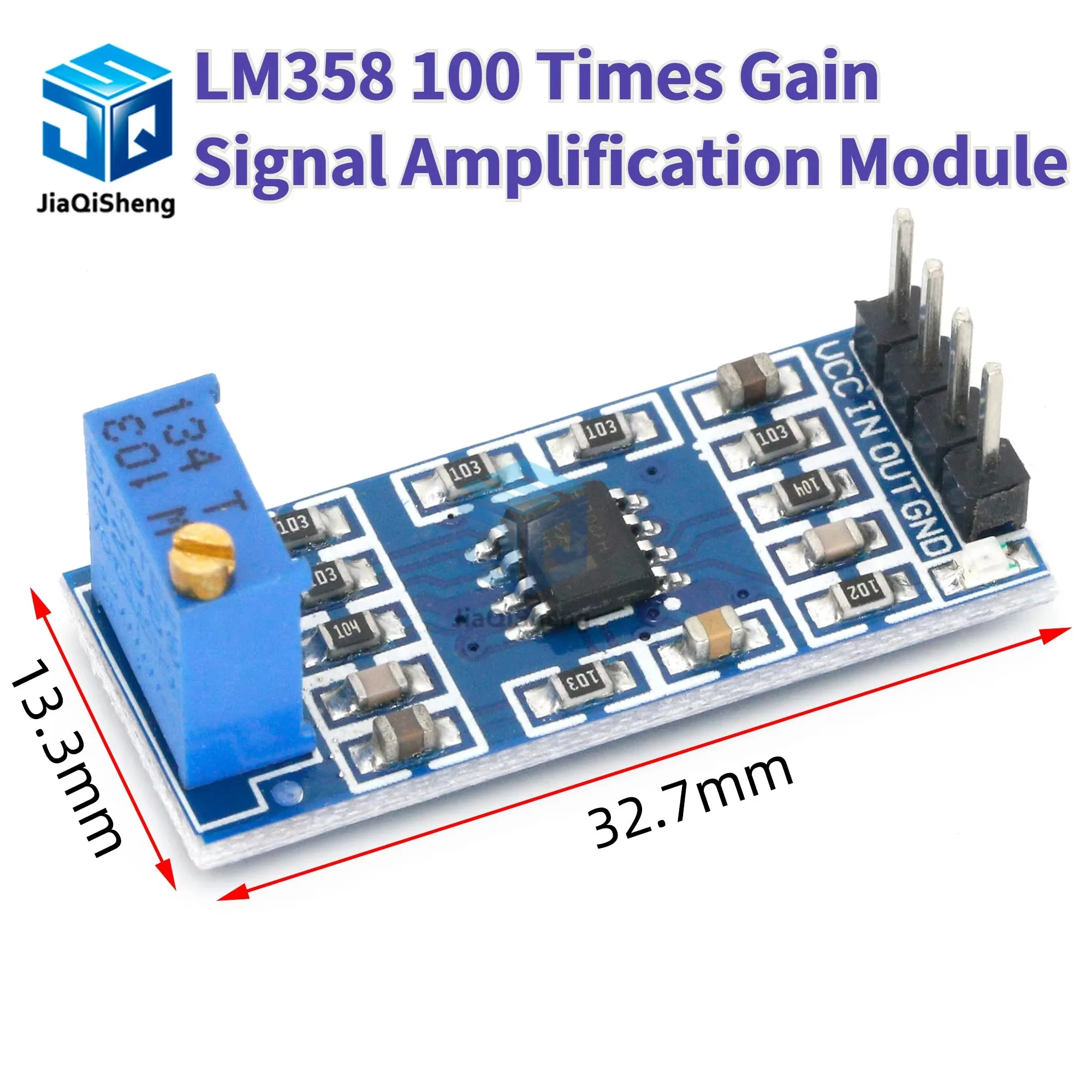 Модуль усиления сигнала LM385 JIAQISHENG 
Модуль усиления сигнала LM385 JIAQISHENG
