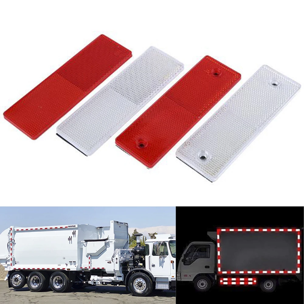 5Pcs Truck Trailer Rectangle Plastic Reflector Reflective Tape Adhesive Auto Safety Night Warning Plate Stickers Car Accessories
5Pcs Truck Trailer Rectangle Plastic Reflector Reflective Tape Adhesive Auto Safety Night Warning Plate Stickers Car Accessories