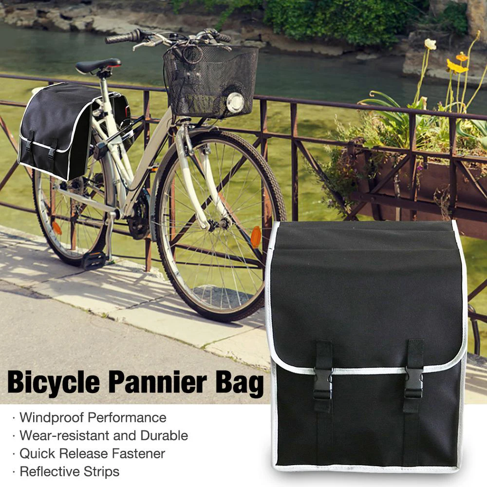 Bilateral Bicycle Rear Pannier Bag With Rain Cover And Reflective Stripes Waterproof Bicycle Rear Seat Bag Bicycle Accessories
Bilateral Bicycle Rear Pannier Bag With Rain Cover And Reflective Stripes Waterproof Bicycle Rear Seat Bag Bicycle Accessories