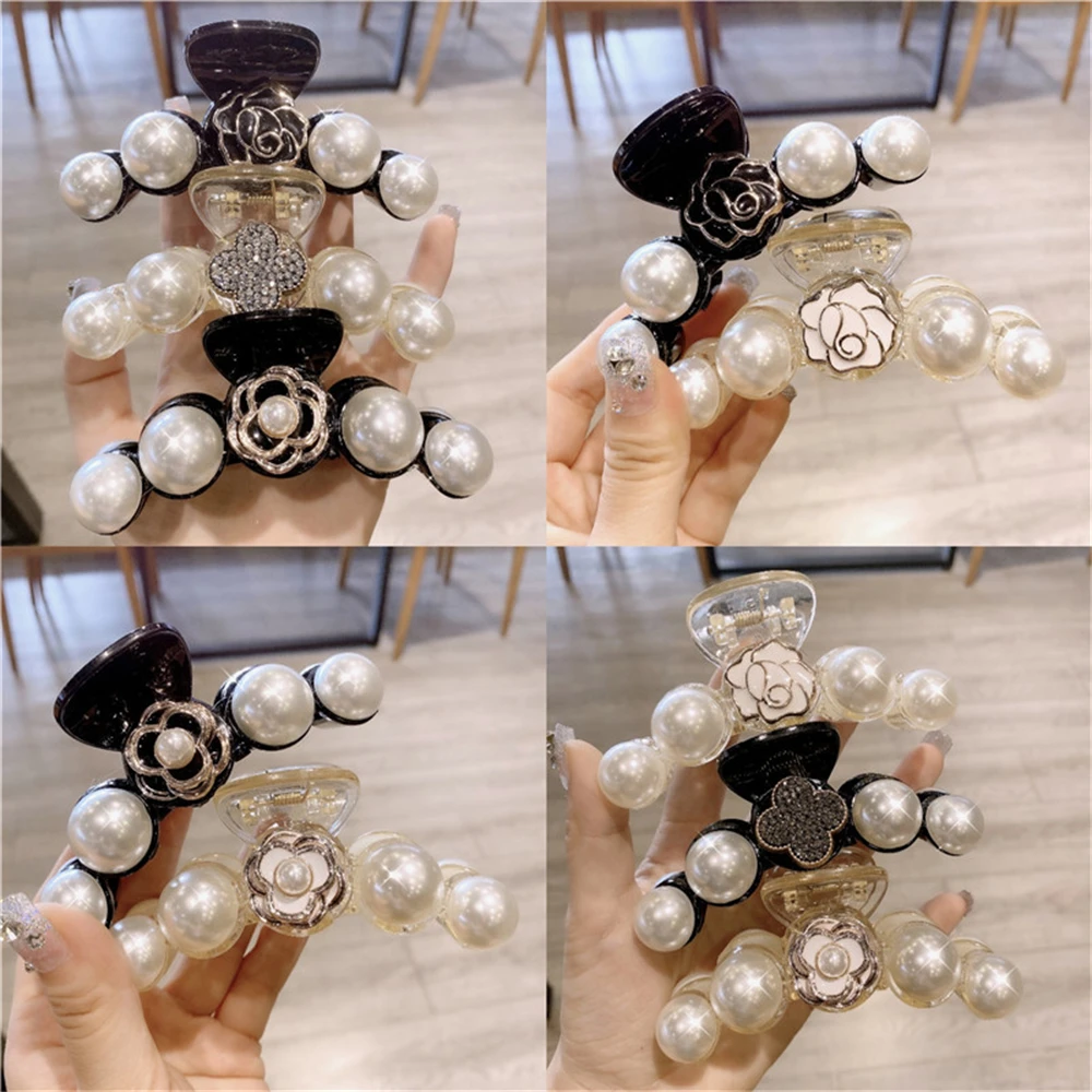 Fashion Camellia Flower Pearl Hair Claw Clip Clamp For Women Girl's Handmade Barrette Hairpins Korean Hair Accessories Wholesale
Fashion Camellia Flower Pearl Hair Claw Clip Clamp For Women Girl's Handmade Barrette Hairpins Korean Hair Accessories Wholesale