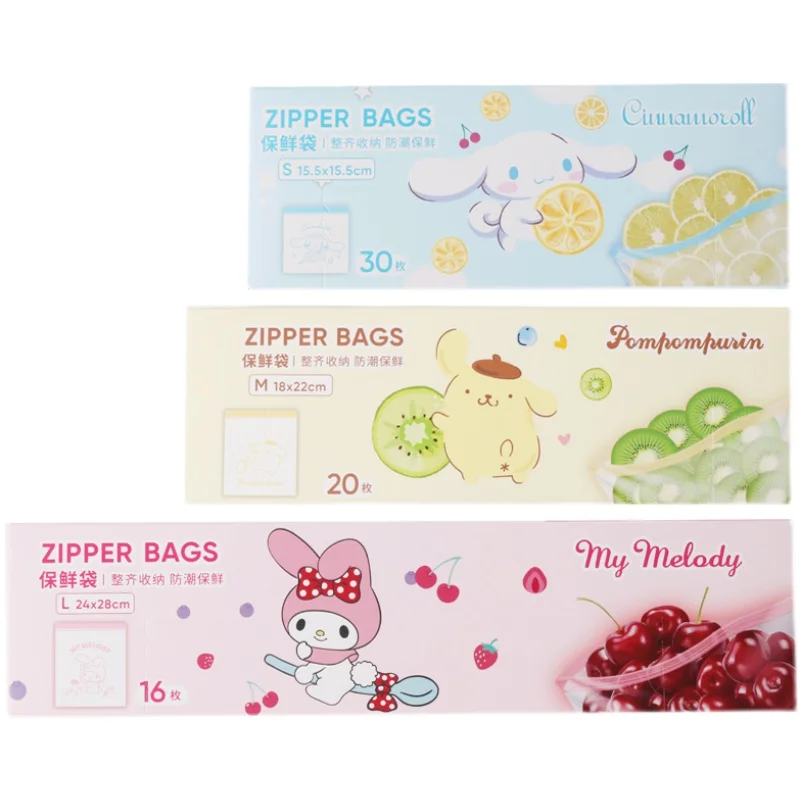 30pcs Sanrioed My Melody Sealed Storage Bag cartoon Cinnamoroll Pom Pom Purin Zippered Ziplock Bag home storage bag
30pcs Sanrioed My Melody Sealed Storage Bag cartoon Cinnamoroll Pom Pom Purin Zippered Ziplock Bag home storage bag