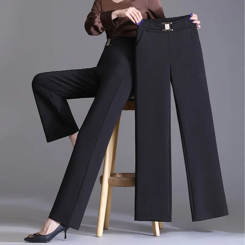 2022 Women's Summer Fashion High Waist Casual Pants Female Loose Straight Suit Pants Ladies Solid Color Wide-leg Pants P239
2022 Women's Summer Fashion High Waist Casual Pants Female Loose Straight Suit Pants Ladies Solid Color Wide-leg Pants P239