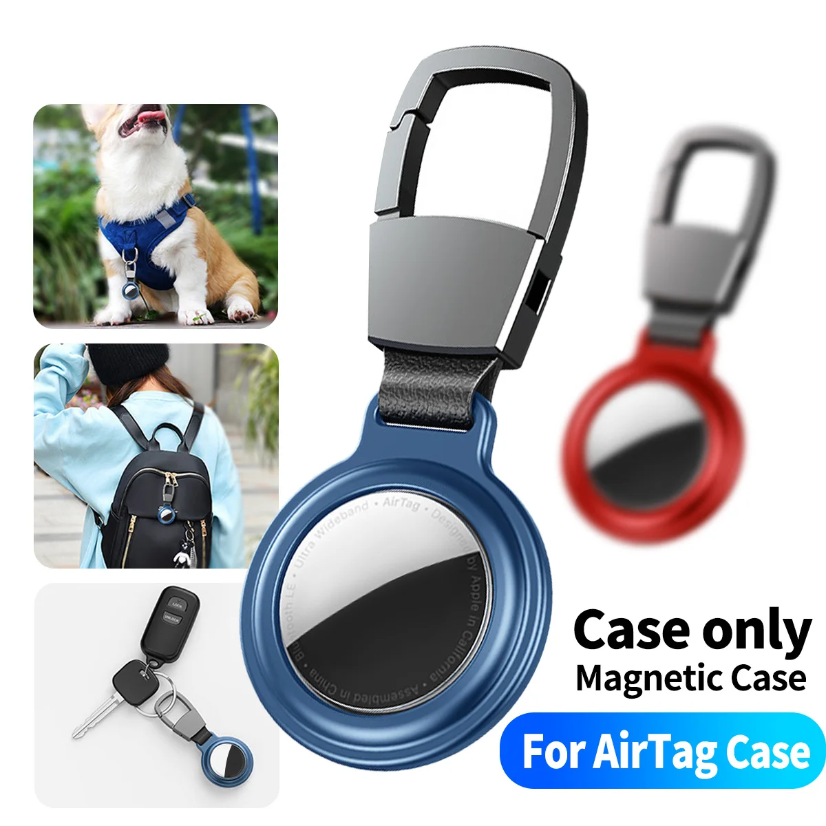 For AirTag Metal Case Protecto With keychain Metal Magnetic Shockproof Anti Scratch Fall Protect Shell Cover For AirTag
For AirTag Metal Case Protecto With keychain Metal Magnetic Shockproof Anti Scratch Fall Protect Shell Cover For AirTag