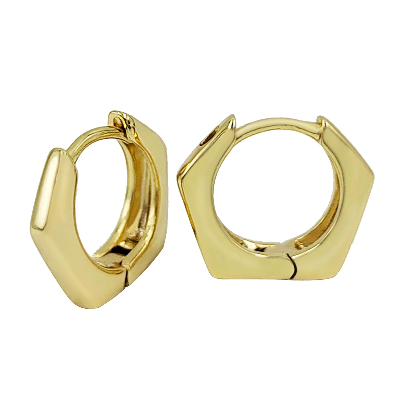 Agsnilove Hexagon Huggie Earrings 14K Gold Plated Simple Style Hoops Women Jewelry Daily Office Party Wearing
Agsnilove Hexagon Huggie Earrings 14K Gold Plated Simple Style Hoops Women Jewelry Daily Office Party Wearing