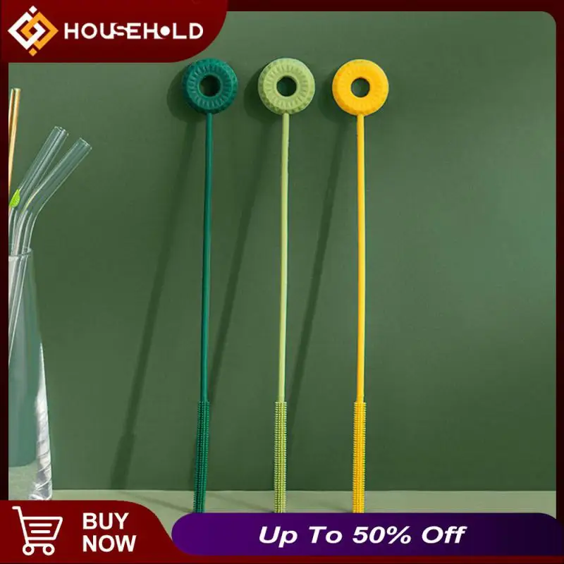 Household Cleaning Cleaning Brush Multifunctional Round Straw Brush Slender Cup Brush Kitchen Accessories Silicone
Household Cleaning Cleaning Brush Multifunctional Round Straw Brush Slender Cup Brush Kitchen Accessories Silicone