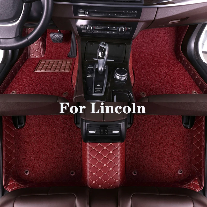 

Высококачественный индивидуальный двухслойный съемный автомобильный напольный коврик с алмазным рисунком для Lincoln MKT (6 сидений, 7 сидений) автозапчасти