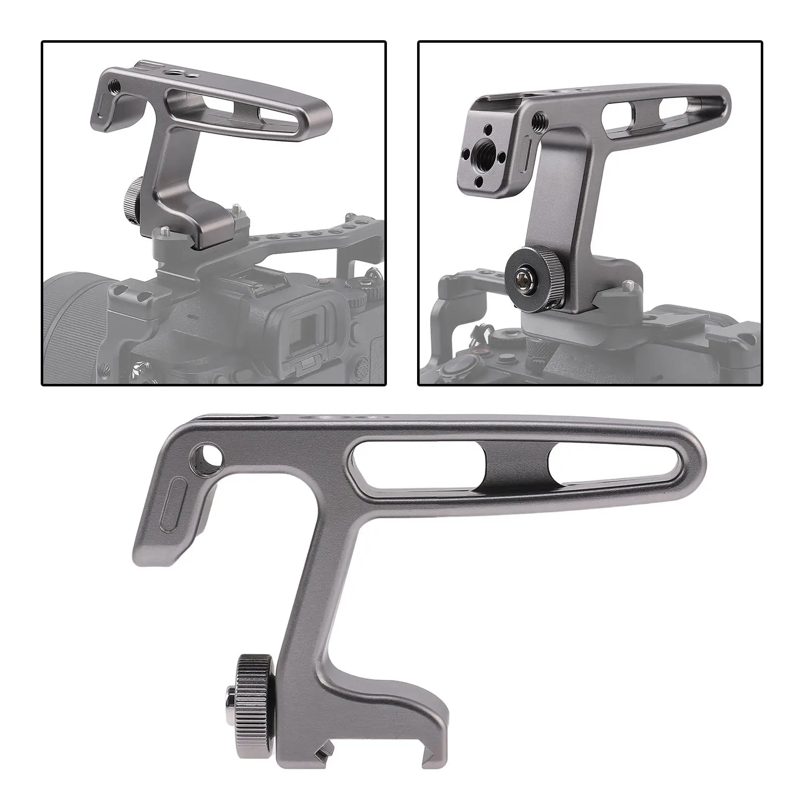 Top Handle Grip with , Lightweight for DSLR Camera Cage Rig
Top Handle Grip with , Lightweight for DSLR Camera Cage Rig