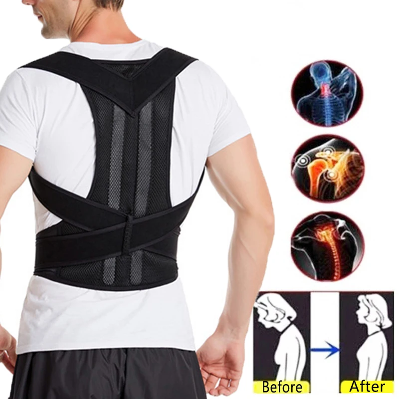 Posture Corrector Back Posture Brace Clavicle Support Stop Slouching and Hunching Adjustable Back Trainer Unisex
Posture Corrector Back Posture Brace Clavicle Support Stop Slouching and Hunching Adjustable Back Trainer Unisex