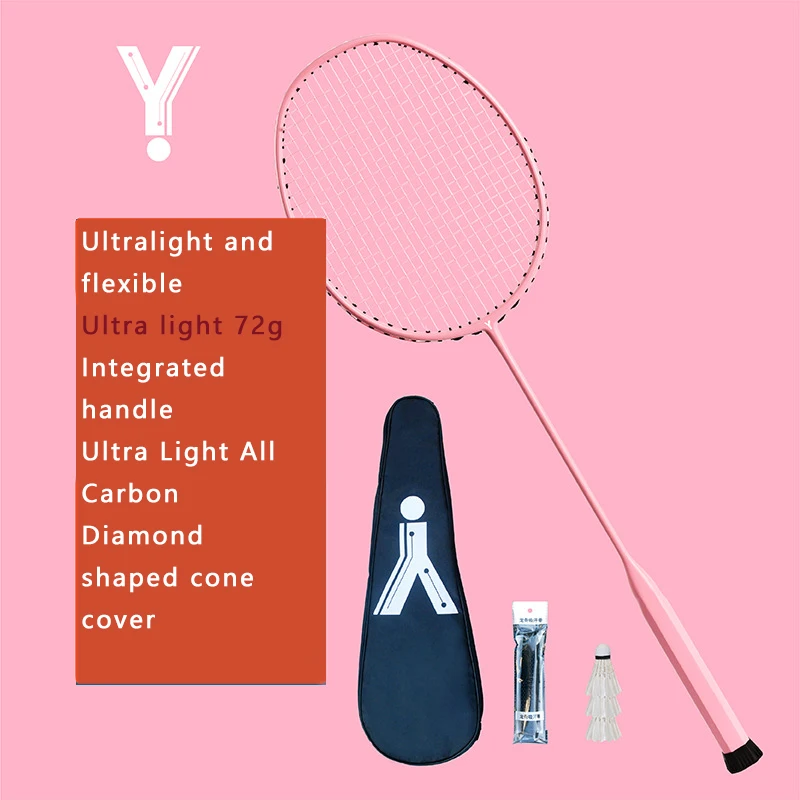 Badminton Racket Ultra Light 72g Full Carbon Offensive 6u Professional Sports Training Match Racket Single Pack
Badminton Racket Ultra Light 72g Full Carbon Offensive 6u Professional Sports Training Match Racket Single Pack