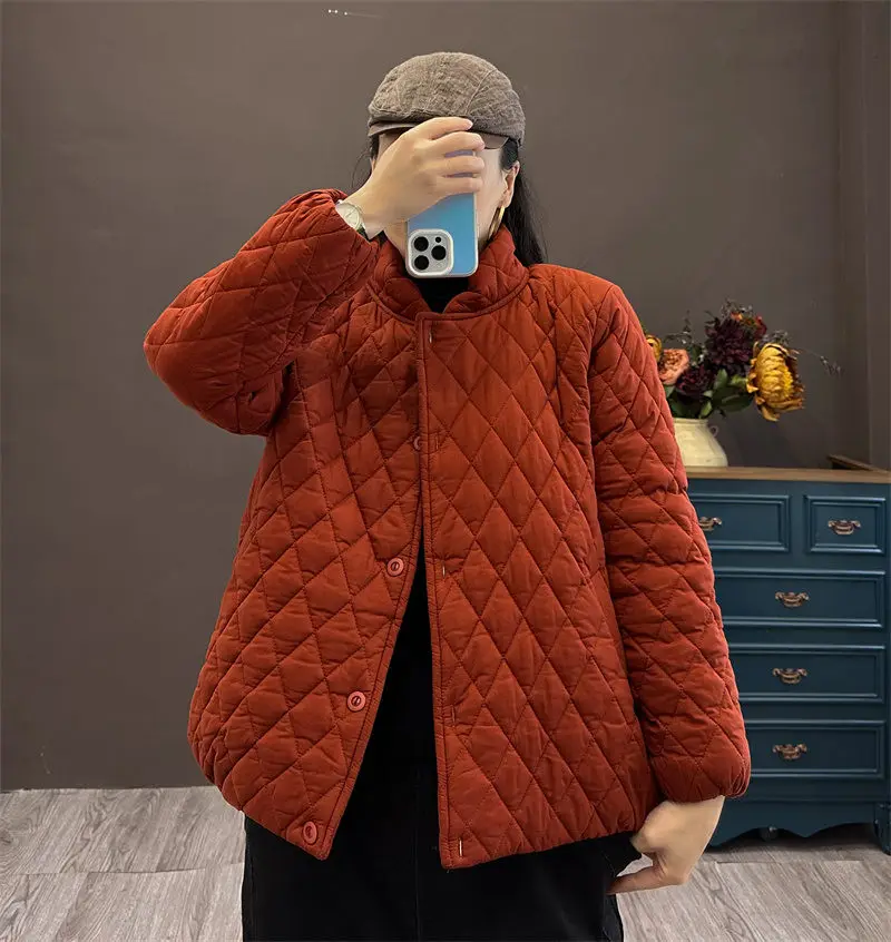 Winter Retro Cotton And Linen Jacket Solid Color Padded Clothes Stand Collar Plush Coat Women's Loose Large Size Warm Top T1620
Winter Retro Cotton And Linen Jacket Solid Color Padded Clothes Stand Collar Plush Coat Women's Loose Large Size Warm Top T1620