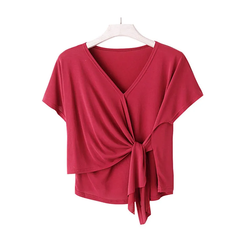 Korean Fashion Women Summer Cotton Short Sleeve Shirts Solid V-Neck T-Shirts Ladies Elegant Tops tee shirt femme korean clothes
Korean Fashion Women Summer Cotton Short Sleeve Shirts Solid V-Neck T-Shirts Ladies Elegant Tops tee shirt femme korean clothes