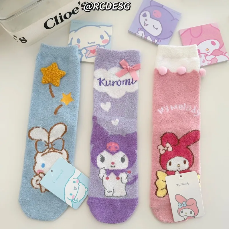 Ins Winter Sanrio Warm Cotton Socks Kawaii My Melody Kuromi Cinnamoroll Japanese Maiden Preppy Stocking Christmas Accessories
Ins Winter Sanrio Warm Cotton Socks Kawaii My Melody Kuromi Cinnamoroll Japanese Maiden Preppy Stocking Christmas Accessories