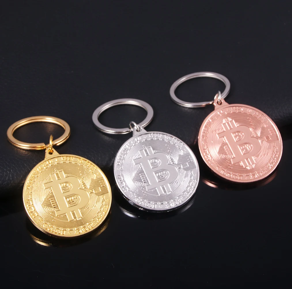 Newest Bitcoin Keychain Collectible Physical Metal Bit Coin Keyring Pendant Women and Men Jewelry Accessories Gifts 
Newest Bitcoin Keychain Collectible Physical Metal Bit Coin Keyring Pendant Women and Men Jewelry Accessories Gifts
