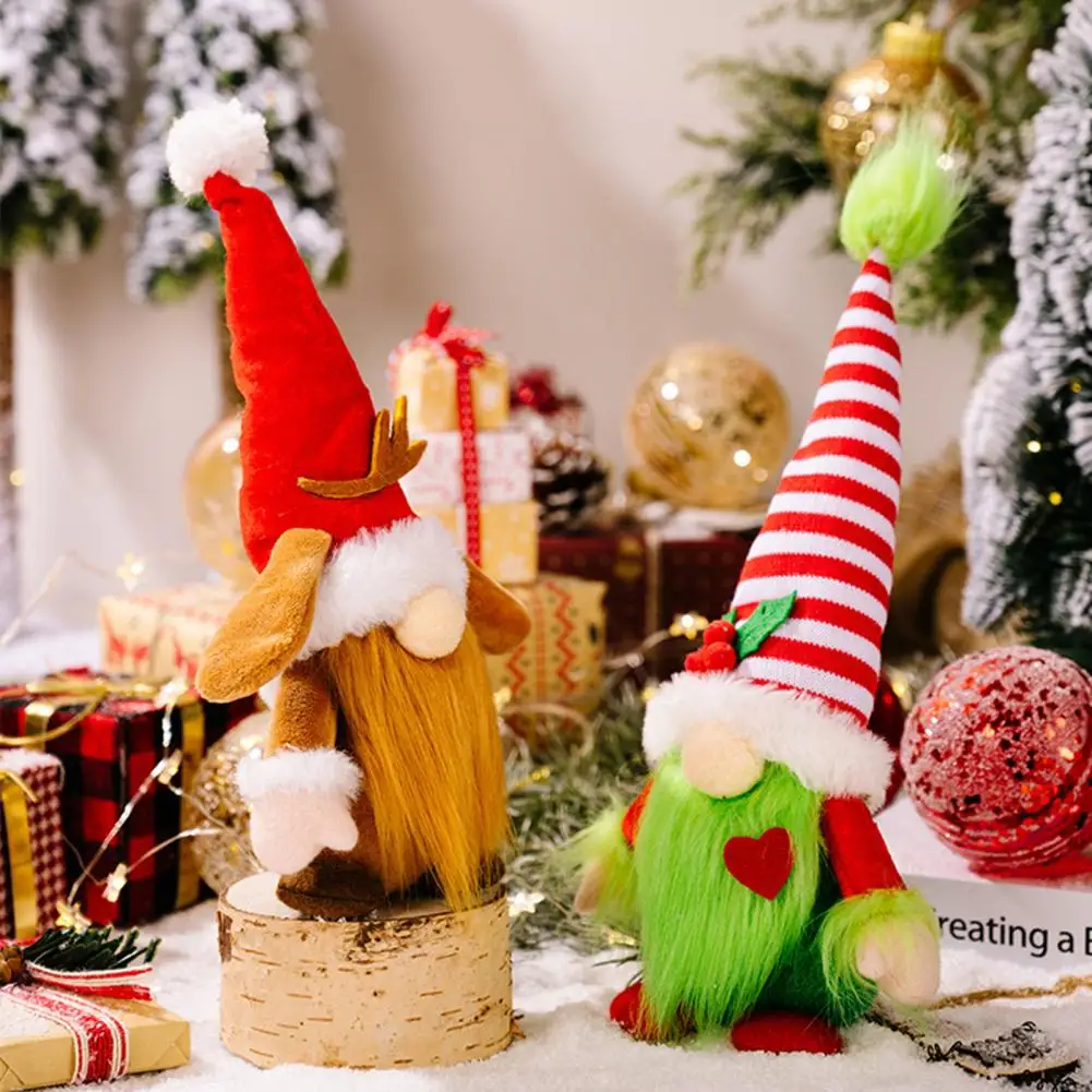 Рождественская плюшевая кукла в полоску, длинная шапка, желтые/зеленые венчики, украшение для дома, Рождественская безликая гном, мягкая игрушка
Рождественская плюшевая кукла в полоску, длинная шапка, желтые/зеленые венчики, украшение для дома, Рождественская безликая гном, мягкая игрушка