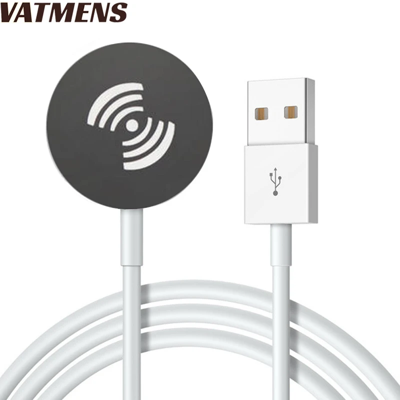 Портативный зарядный кабель QI Smart USB для часов магнитная Беспроводная зарядная