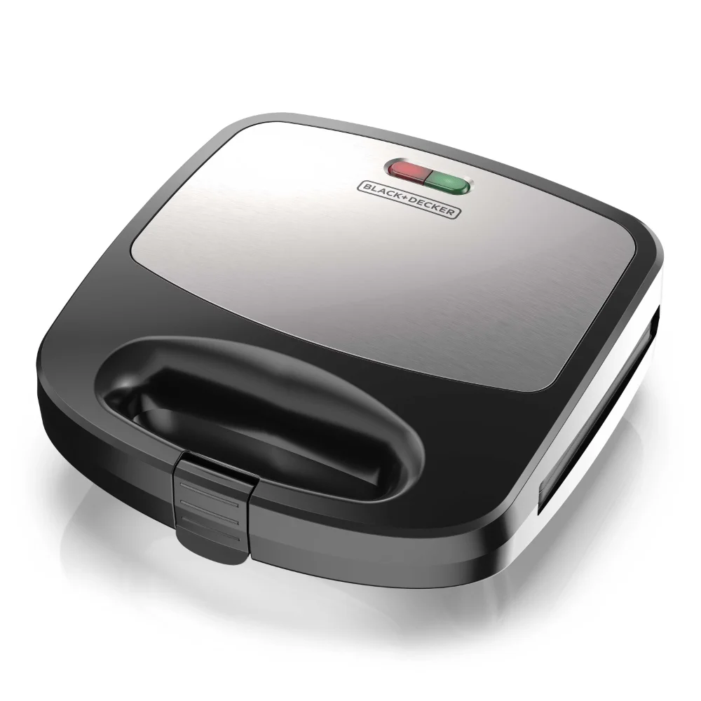 

3-in-1 Morning Meal Station™ r, Grill, or Sandwich Maker, Black/Silver, WM2000SD Mini Waffle Maker