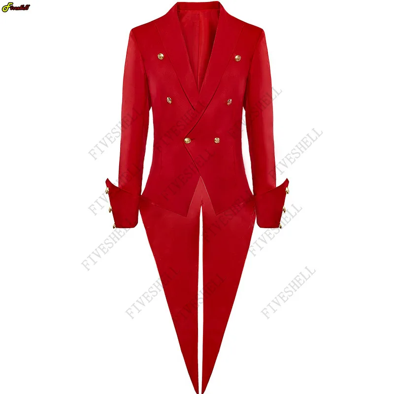 Halloween Medieval Victorian StageCostume Tuxedo Gentlema Tailcoat Red Gothic Steampunk Trench Vintage Frock Outfit Coat for Men
Halloween Medieval Victorian StageCostume Tuxedo Gentlema Tailcoat Red Gothic Steampunk Trench Vintage Frock Outfit Coat for Men