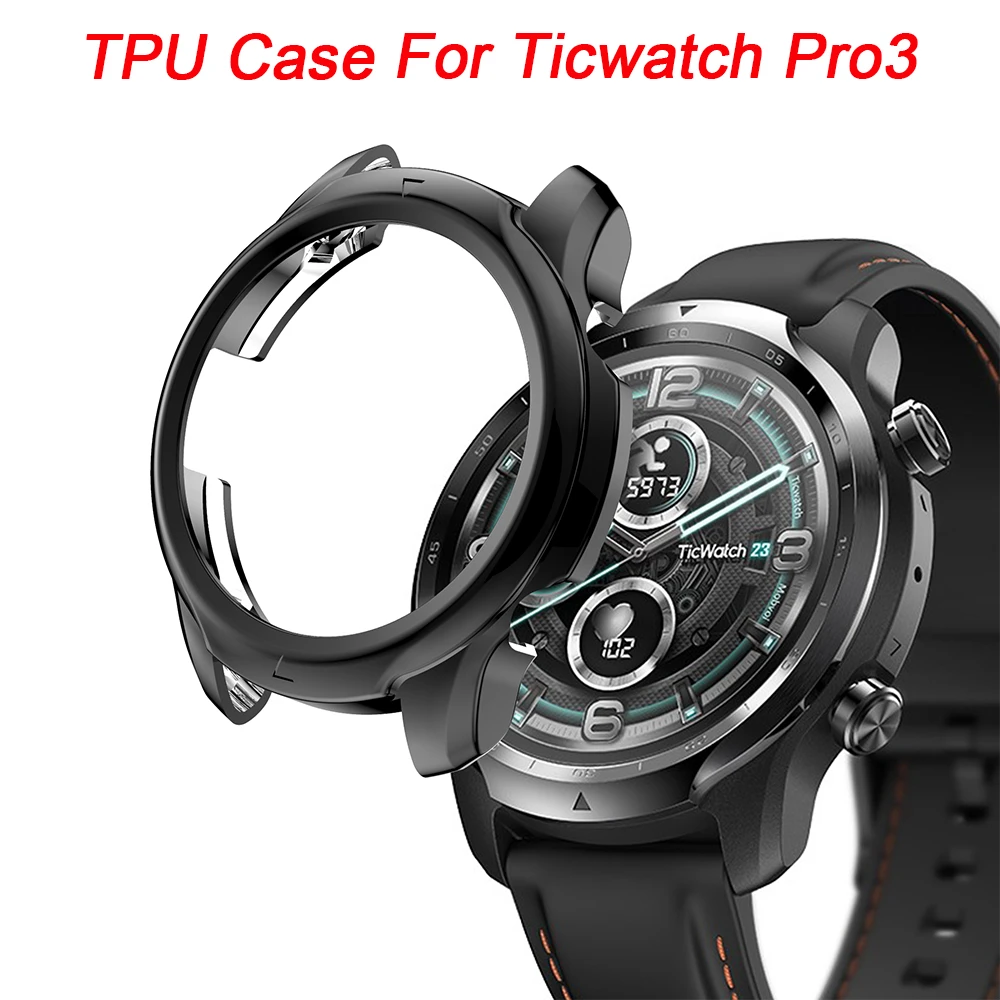 New TPU Plating Soft Glass Screen Protector Case Cover Shell Edge Frame For Ticwatch Pro 3 Protective Bumper Full Watch Case
New TPU Plating Soft Glass Screen Protector Case Cover Shell Edge Frame For Ticwatch Pro 3 Protective Bumper Full Watch Case