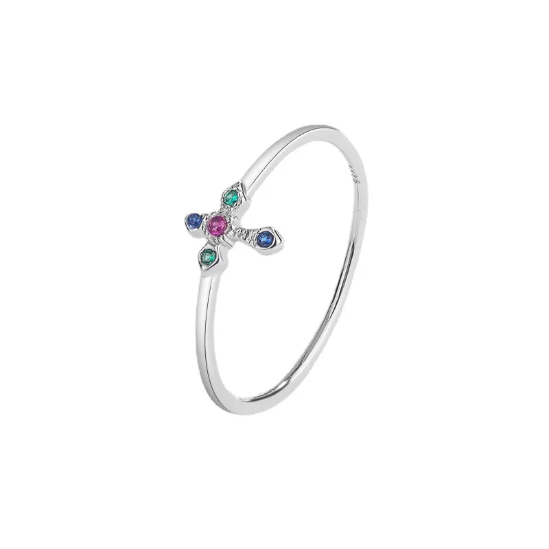 100% Real 925 Sterling Silver Colorful Zircon Cross Thin Rings for Women Japanese Light Luxury niche ins Fashion Jewelry Gift
100% Real 925 Sterling Silver Colorful Zircon Cross Thin Rings for Women Japanese Light Luxury niche ins Fashion Jewelry Gift
