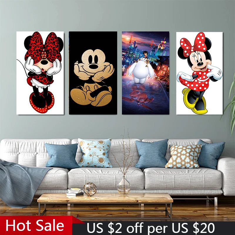 Catoon Микки Минни аниме плакаты Disney большая белая фотография Настенная картина для детей декор для домашней комнаты
Catoon Микки Минни аниме плакаты Disney большая белая фотография Настенная картина для детей декор для домашней комнаты