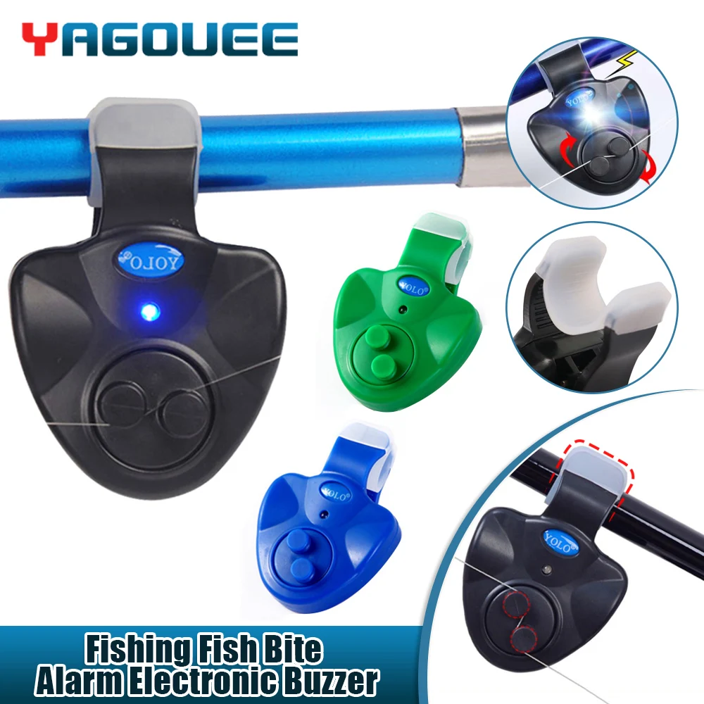 Fishing Fish Bite Alarm Electronic Buzzer on Fishing Rod with Loud Siren Daytime Night Indicator Fishing Tools Without Battery
Fishing Fish Bite Alarm Electronic Buzzer on Fishing Rod with Loud Siren Daytime Night Indicator Fishing Tools Without Battery