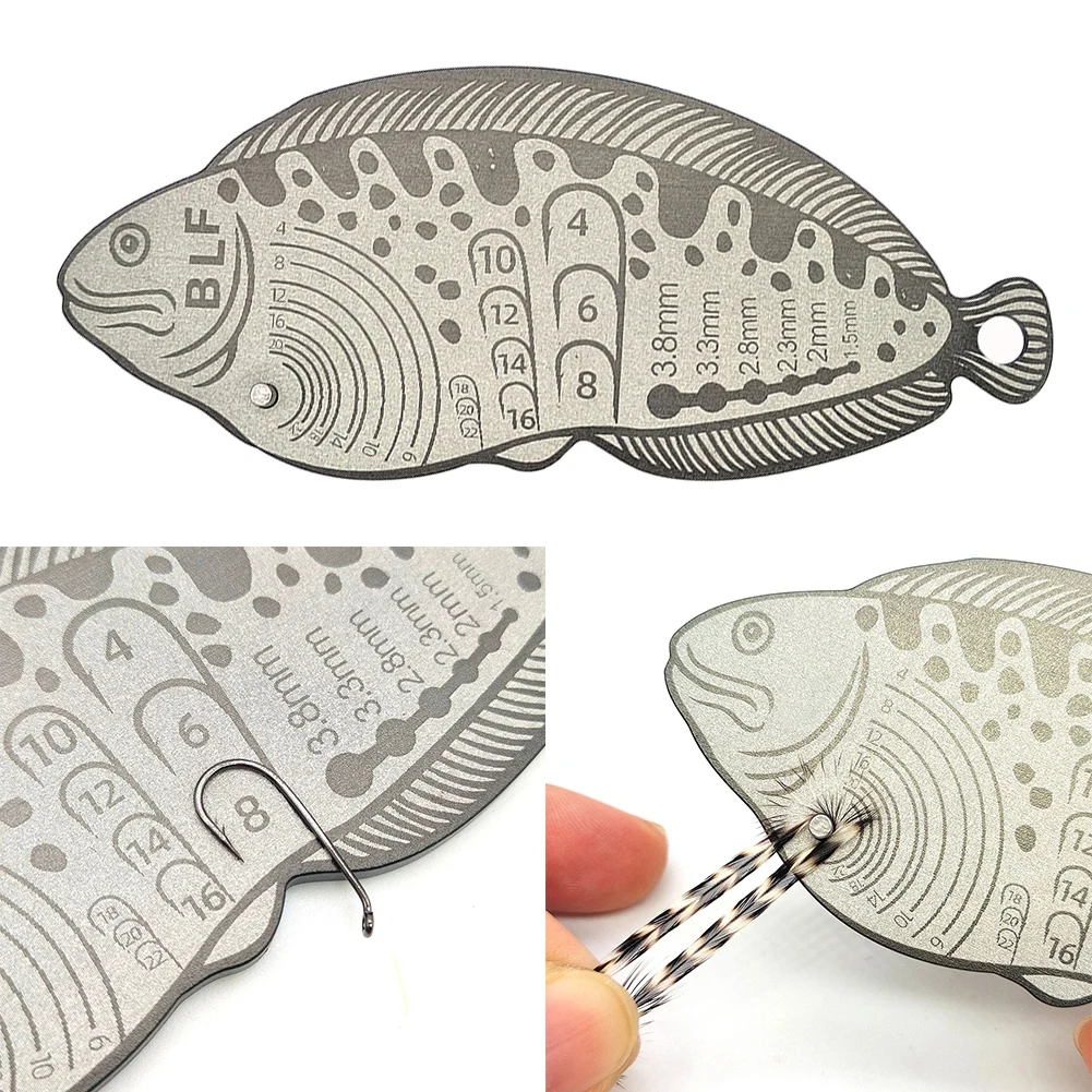 Fly Fishing Hook Feather Gauge Measuring Ruler Lure Bait Fly Tying Size Tool Feather Measurer Gauge Measuring Precise Scale
Fly Fishing Hook Feather Gauge Measuring Ruler Lure Bait Fly Tying Size Tool Feather Measurer Gauge Measuring Precise Scale