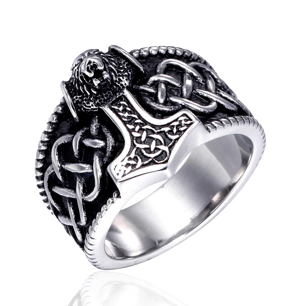 Vintage Titanium Steel Thor Hammer Ring Men's Stainless Steel Ring Couple Rings Jewelry Gifts
Vintage Titanium Steel Thor Hammer Ring Men's Stainless Steel Ring Couple Rings Jewelry Gifts