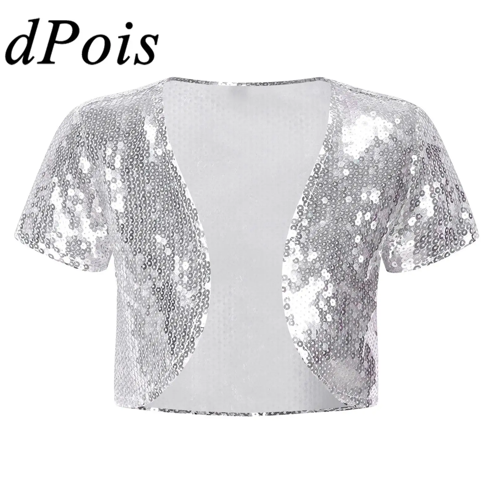 Childs Girls Bolero Sparkling Sequins Cardigan Open Front Short Sleeve Princess Shrug Birthday Party Costume Kids Wraps
Childs Girls Bolero Sparkling Sequins Cardigan Open Front Short Sleeve Princess Shrug Birthday Party Costume Kids Wraps