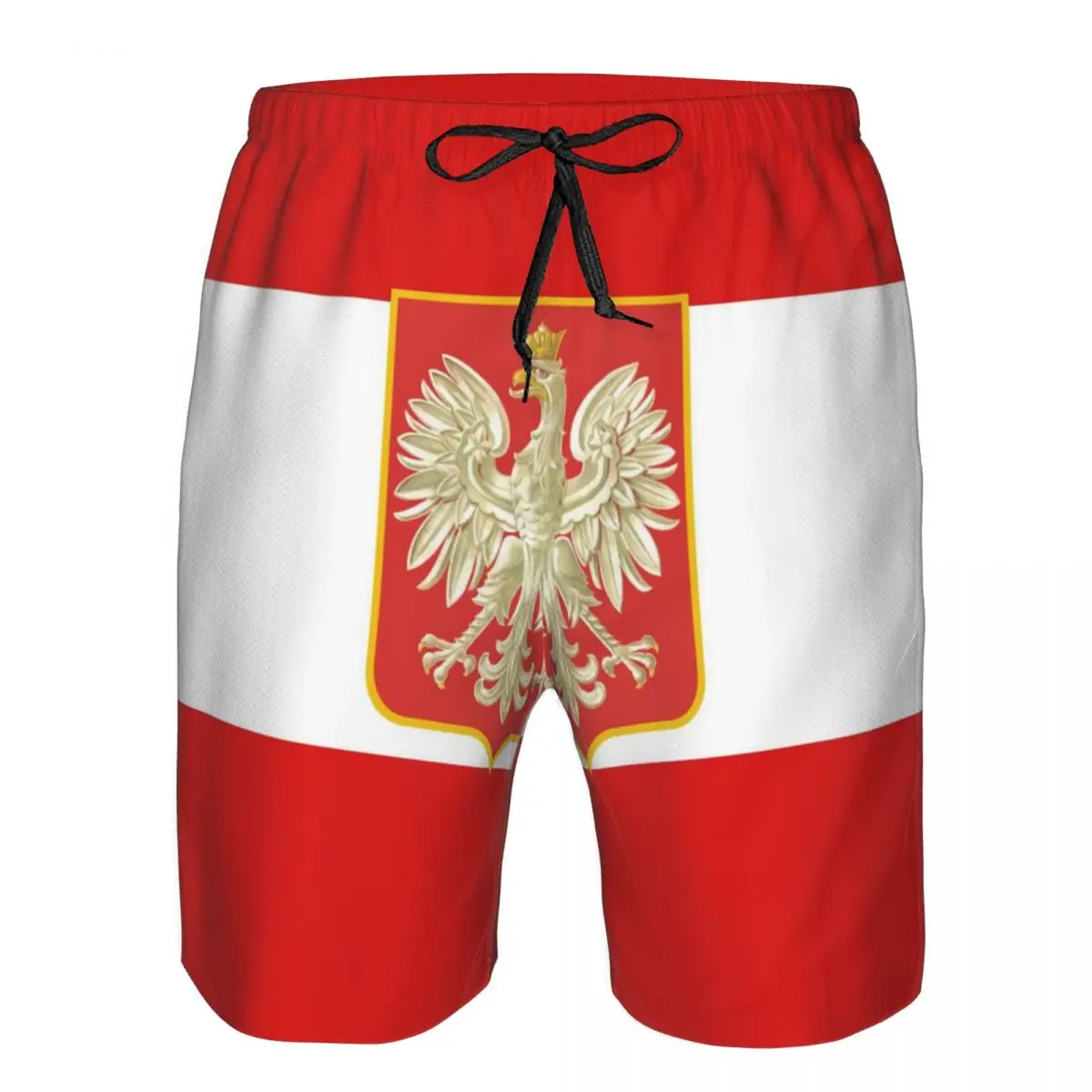 

Быстросохнущие плавательные шорты с флагом Польши для мужчин, мужские купальники, мужские купальные плавки, летняя пляжная одежда для купания
