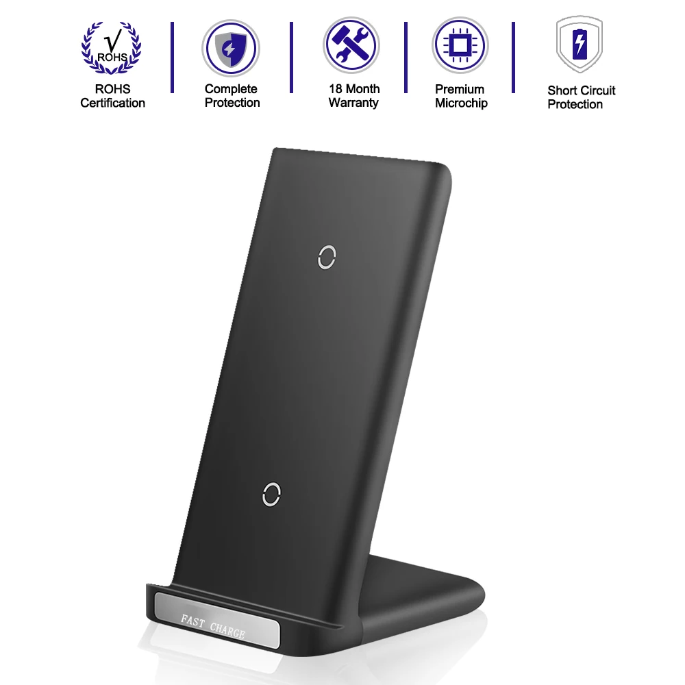 Charging Dock Station Wireless Charging Station Dual Coil Charging Wireless Charger Stand Fast Charging Phone Holder 15w
Charging Dock Station Wireless Charging Station Dual Coil Charging Wireless Charger Stand Fast Charging Phone Holder 15w